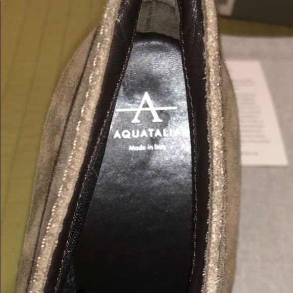 Aquatalia Vianna Suede Booties in taupe - Picture 7 of 7